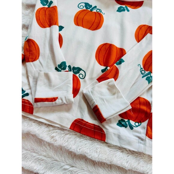 TAHARI girl 3 piece pumpkin pajama set size 5/5 - Picture 4 of 10